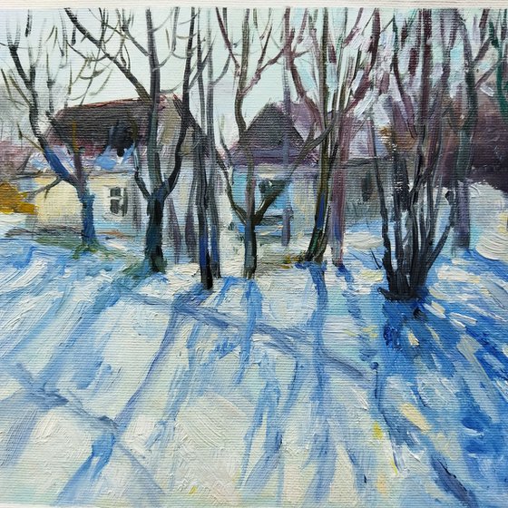 Winter In village