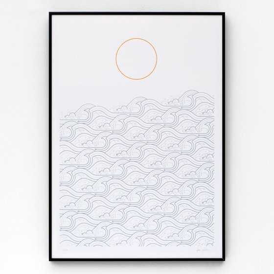 Waves A2 limited edition screen print