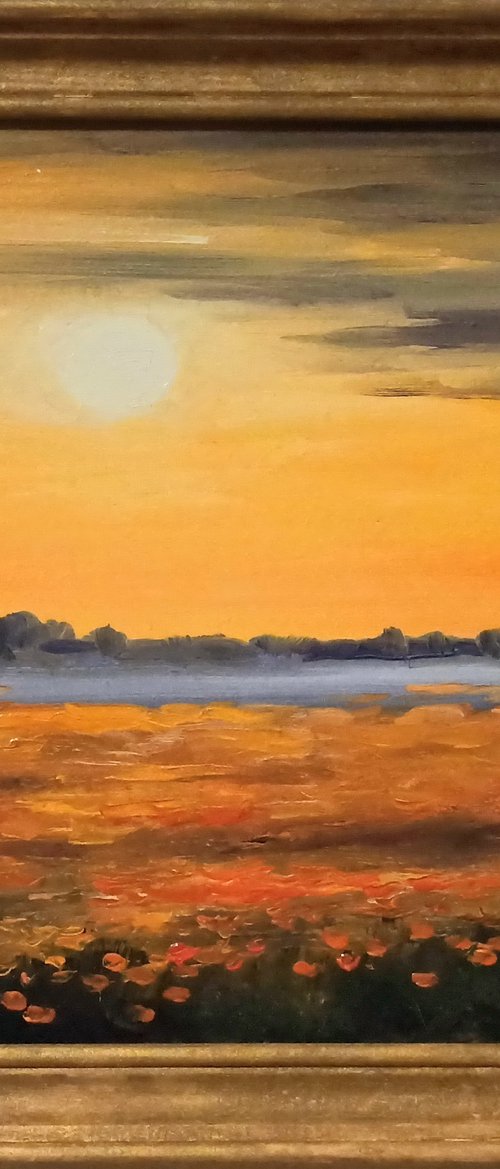 Horizon. Sea of Poppies by Oleh Rak
