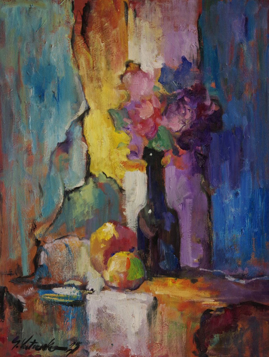 Still Life With A Lemon By Sergei Yatsenko, 22 X 28, Artwork For Sale On Artfinder