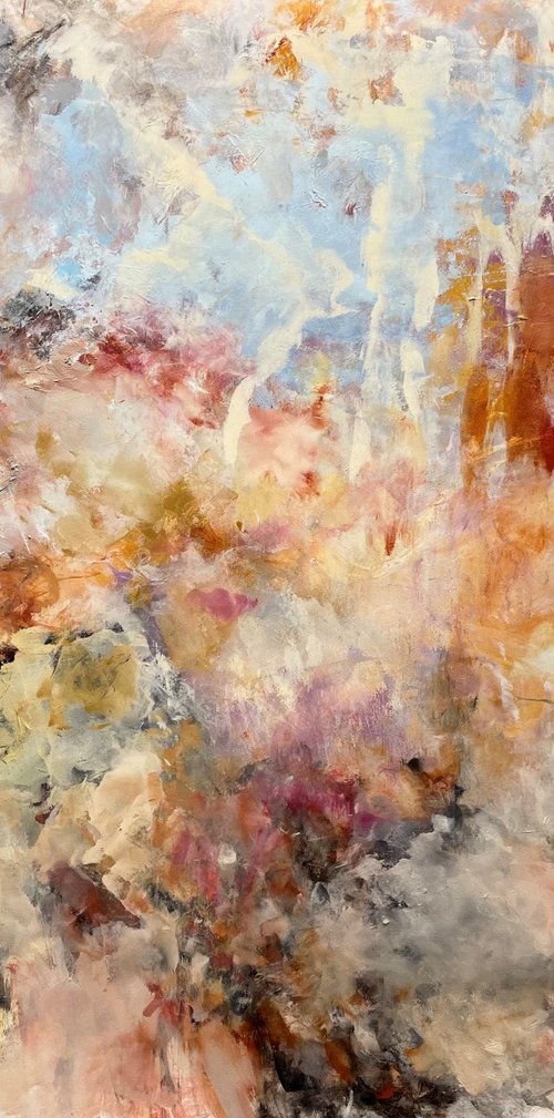 Mystic yellow trees by Miri Baruch