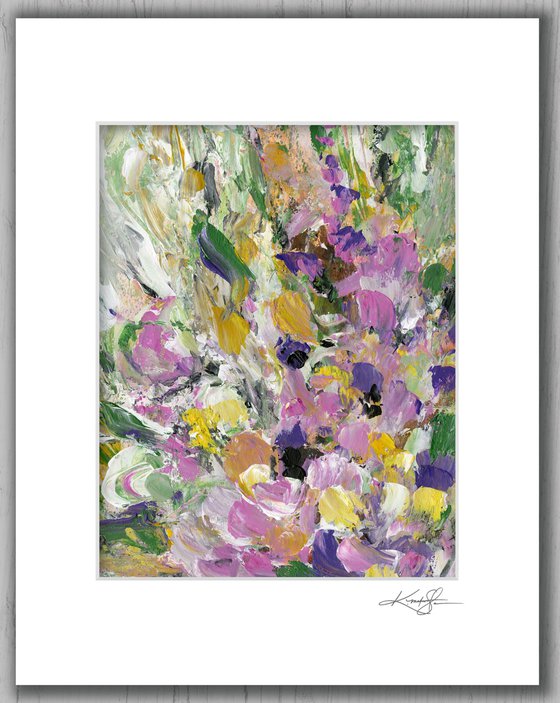 Floral Fall 35 - Floral Abstract Painting by Kathy Morton Stanion