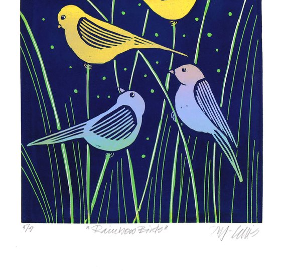 Rainbow birds no 5