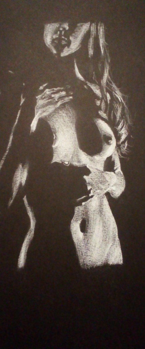 Nude noir #309 (21X29)cm by Vitaliy Koriakin