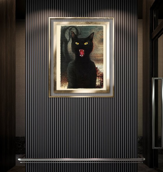 Screaming Black Cat Rocky