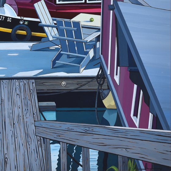 Houseboats And A Goose