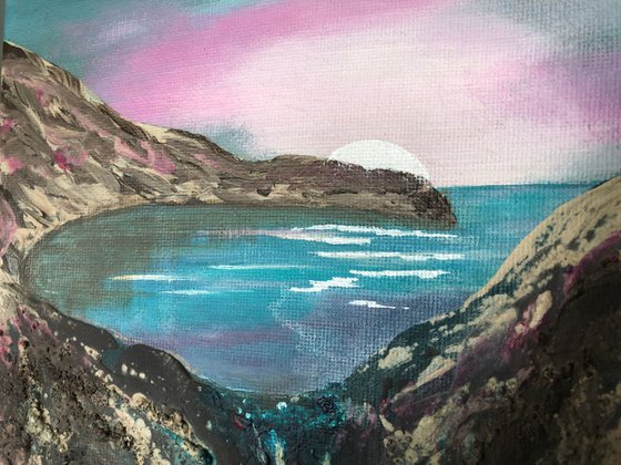 Lulworth Cove Contemporary and Textured