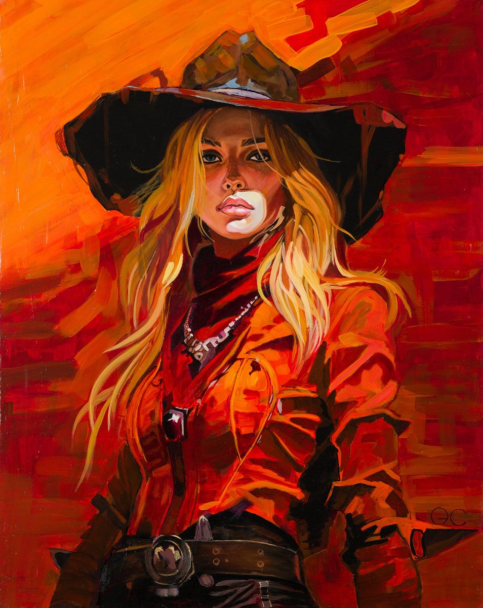 Illustrative Oil Painting , Flames Of Fortitude By Antonio Cruz, 16 X 20, Artwork For Sale On Artfinder