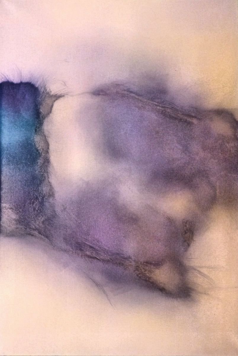 Abstract Oil Painting By Frederic Belaubre, 35 X 51, Oil On Canvas #5 130X89, Original Artwork