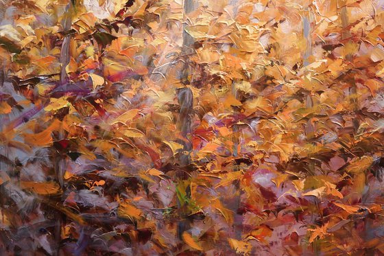 "Rays in a Yellow Leaf"