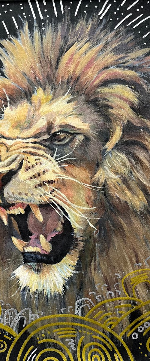 The power of a lion by Alona Vakhmistrova
