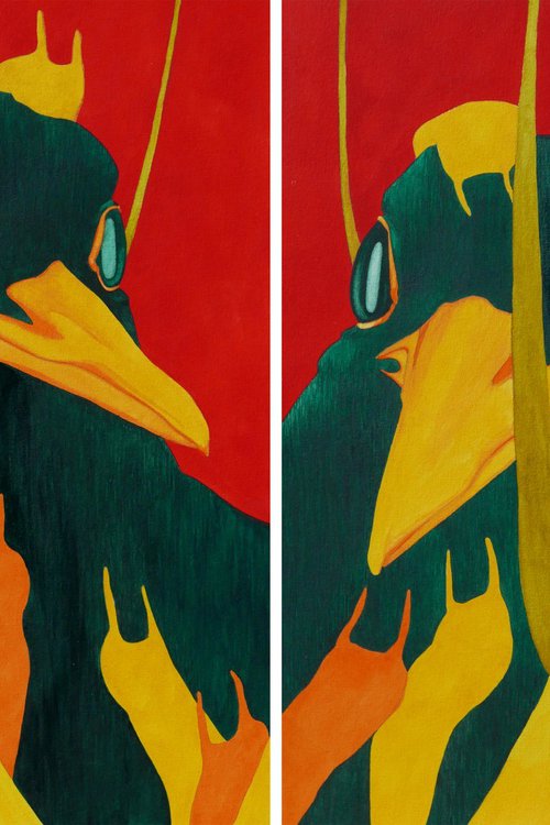 Diptych Trees by Karina Danylchuk