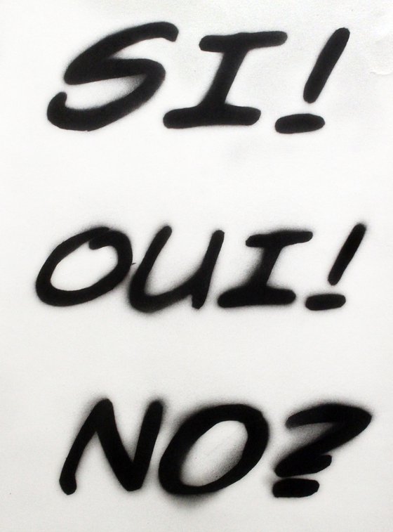 "YES!" (Horrid pink) (on plain paper)