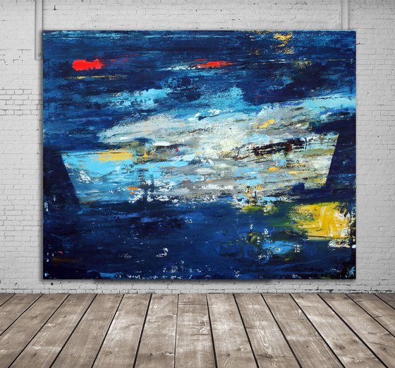 Large abstract 240x190 Stormy sea