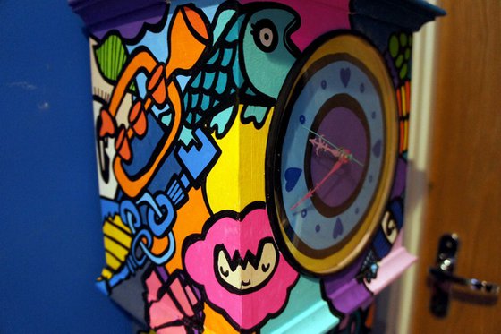 The Beat Keeper - Hand Painted Longcase Clock