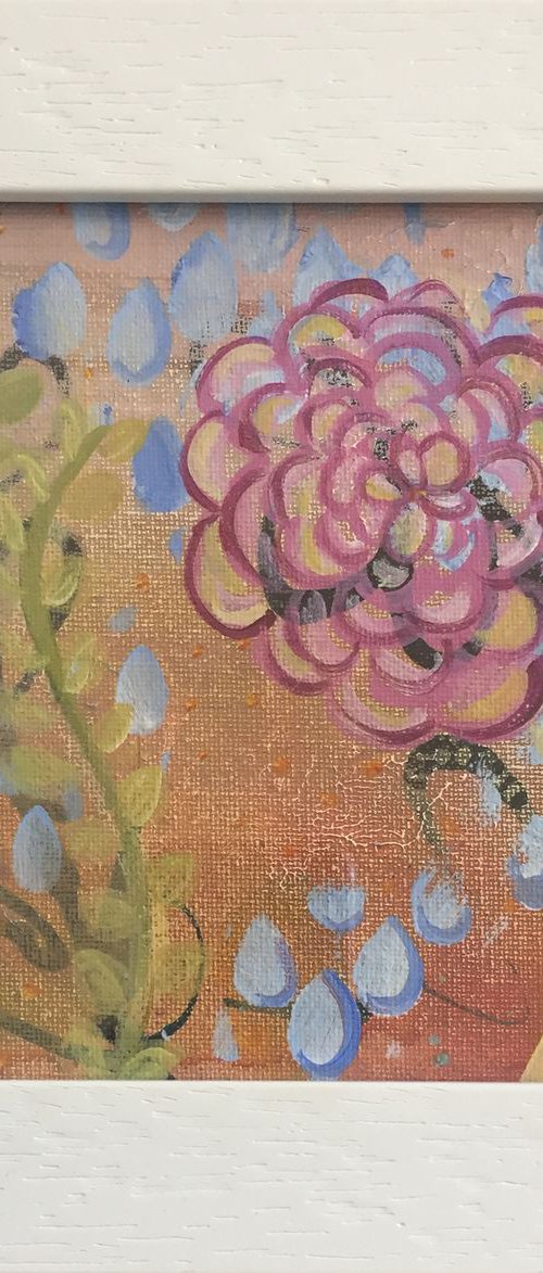 Flower Garden Rain by Eleanore Ditchburn