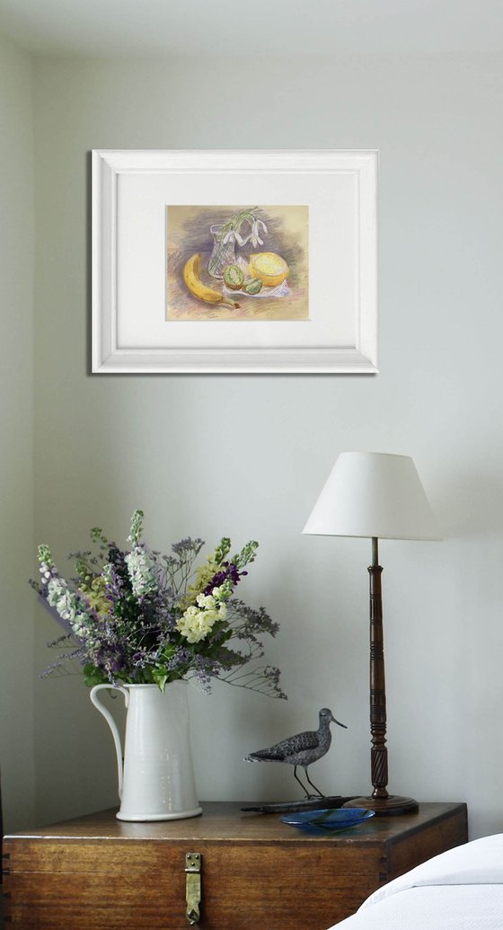 STILL LIFE ON A YELLOW BACKGROUND