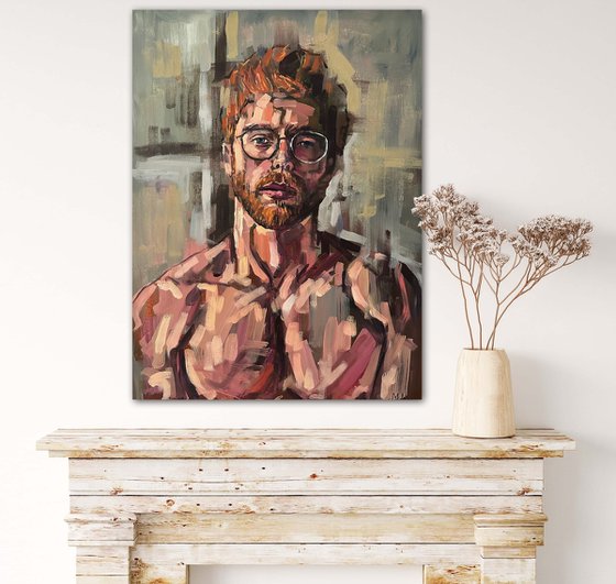 Ginger male nude man