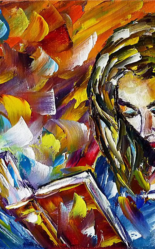 Reading girl by Mirek Kuzniar