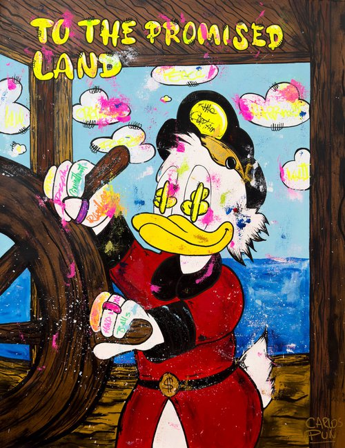 Scrooge Mc Duck in i am the Captain of my Life by Carlos Pun Art