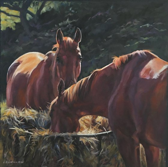 Summer Hay Day - Horse Art