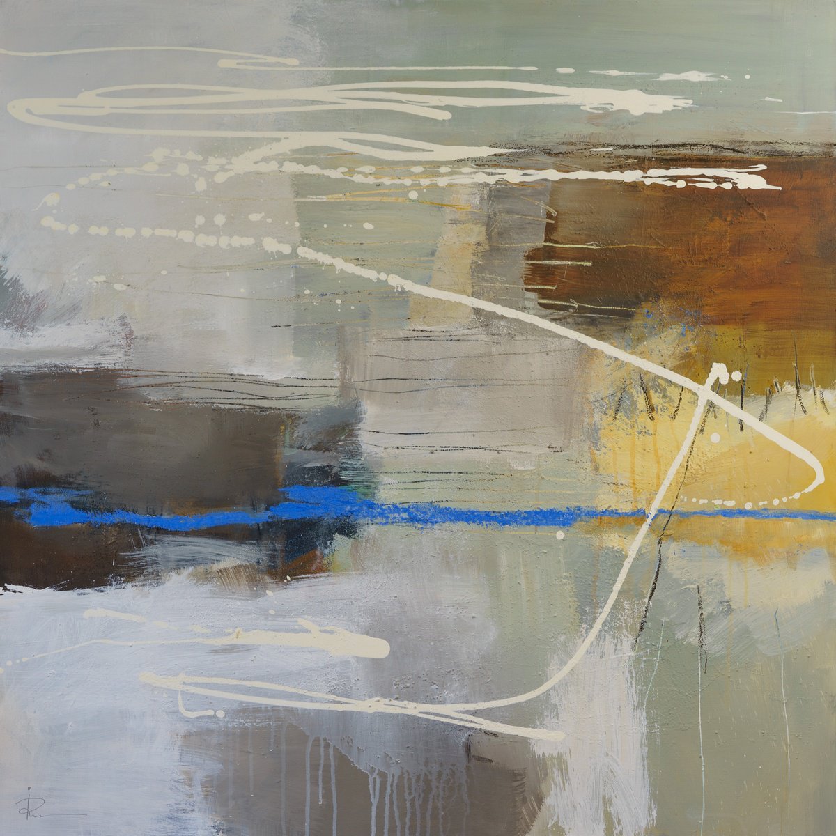  Linear Silence By Ira Ivanova, 37 X 37, Artwork For Sale On Artfinder