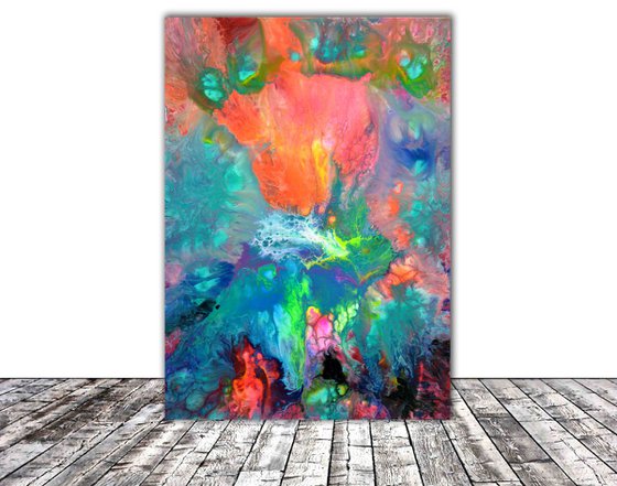 Perfect Harmony VII - Abstract Painting, Modern Fauve Neogestural - Ready to Hang, Office, Home, Hotel and Restaurant Wall Decoration