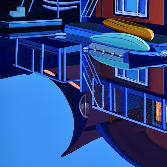 Sausalito Owl Houseboat