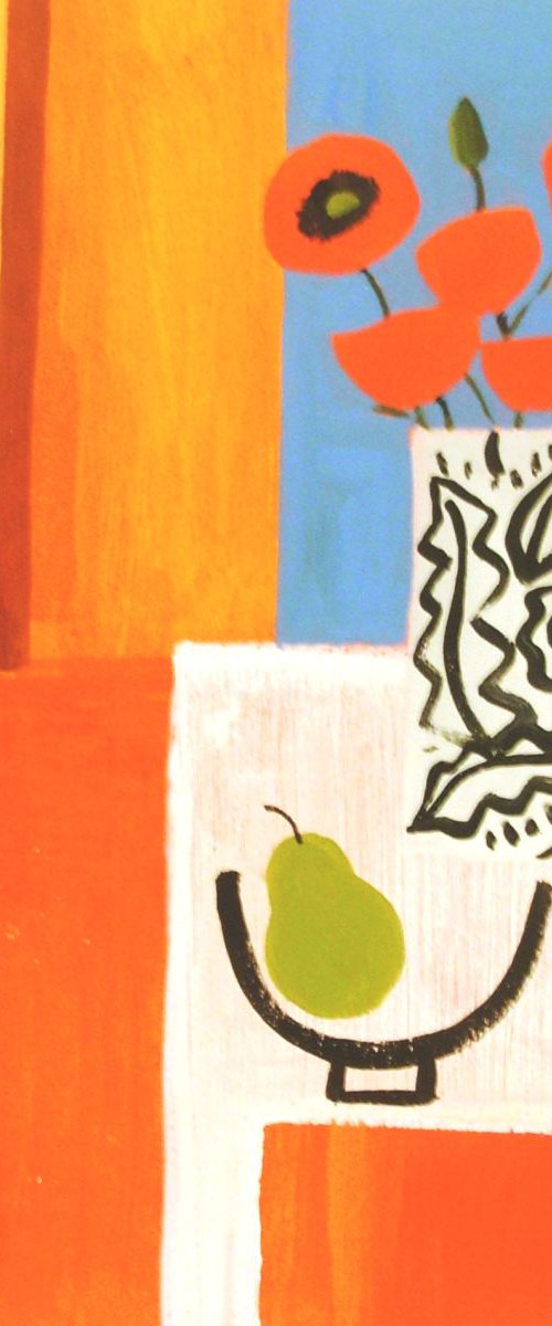 Poppies and Pears by Jan Rippingham