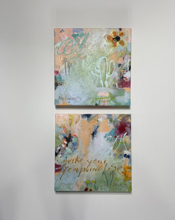 Make your life a paradise No.4 (diptychon)