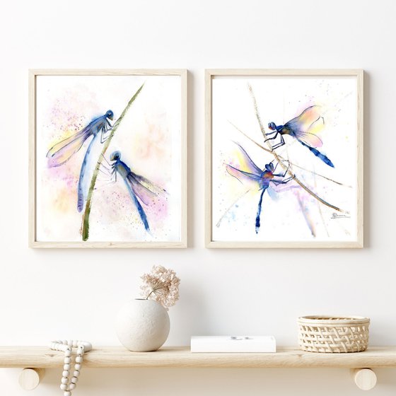 Dragonflies Diptych
