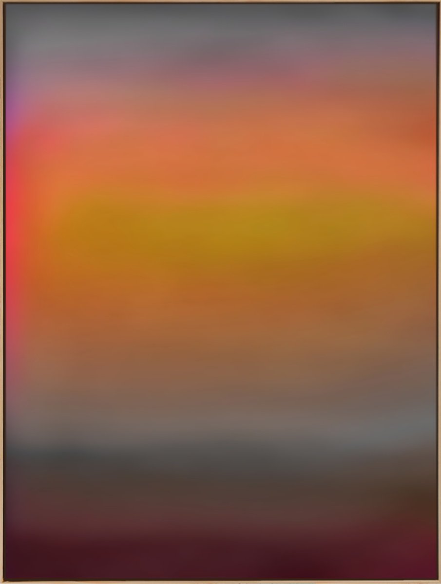 Organic Landscape Acrylic Painting By Jonas Peres, 30 X 39, Misty Seascape, Study 1, Original Artwork