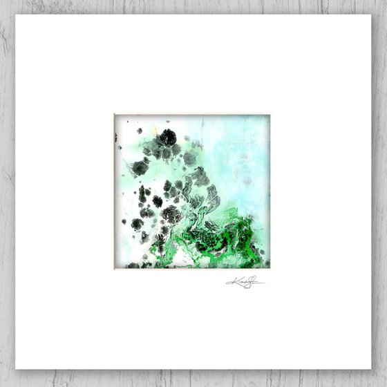 Abstract Dreams 44 - Mixed Media Abstract Painting in mat by Kathy Morton Stanion