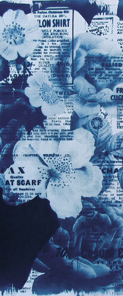 Cyanotype 17 Portrait Bouquet by Manel Villalonga