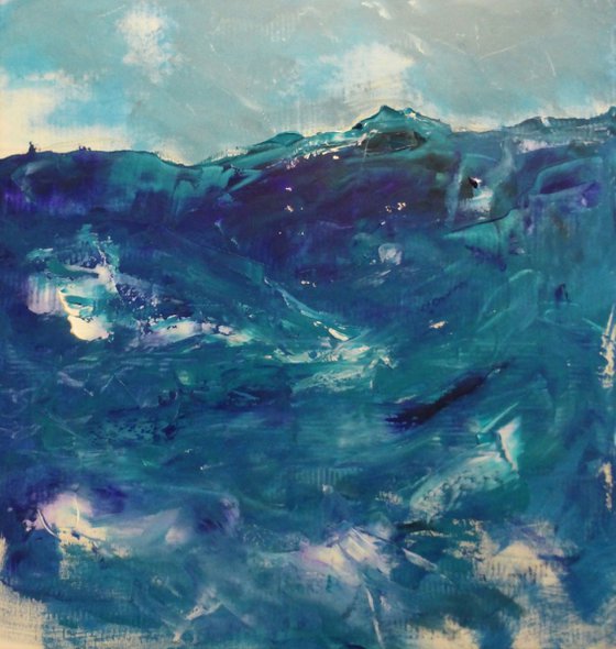 Surfing. 95x90 cm