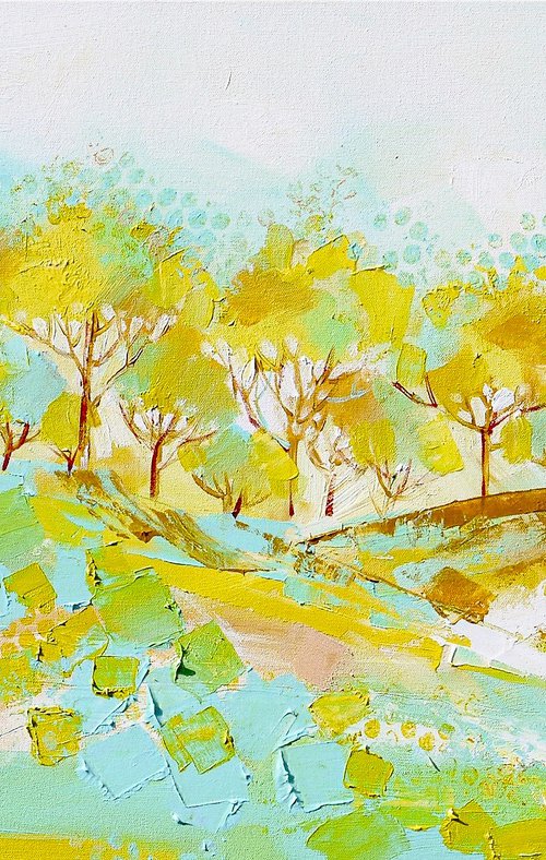 Golden Landscape 2 by Irina Rumyantseva