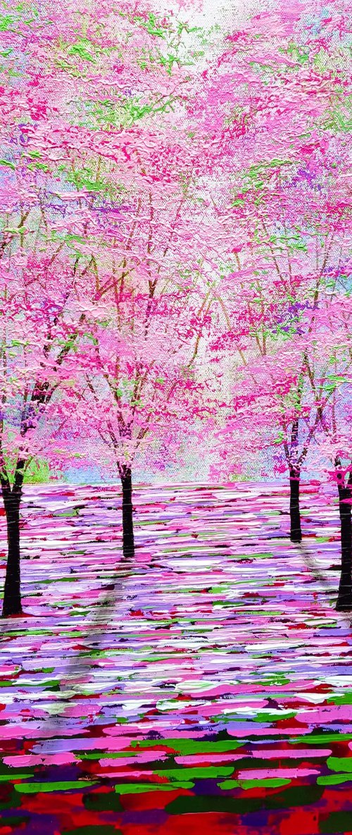 Pink Blossom Shimmer by Amanda Horvath