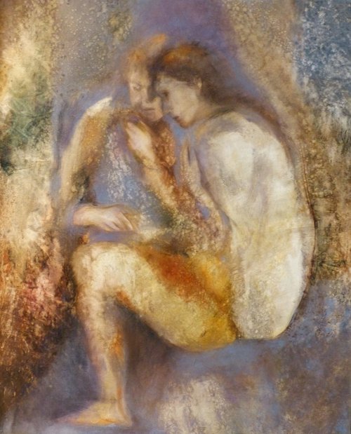 The Secret, oil on canvas 74x60 cm by Frederic Belaubre