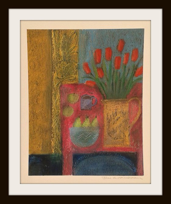 Tulips, apples and pears