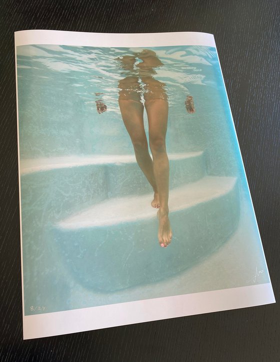 Steps - underwater photograph - print on paper