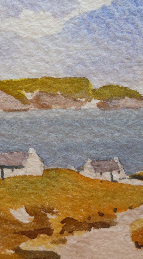 Cottages on Keel, Achill Island, West of Ireland by Maire Flanagan
