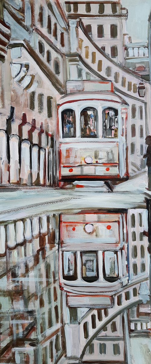 Cityscape / 66.5 X 46 cm by Alexandra Djokic