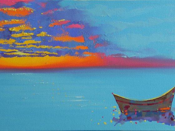 "Calm II" Original painting Oil on canvas Home decor art