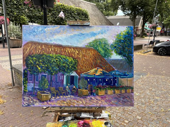 Dutch Village Cafe Terrace in Dalen