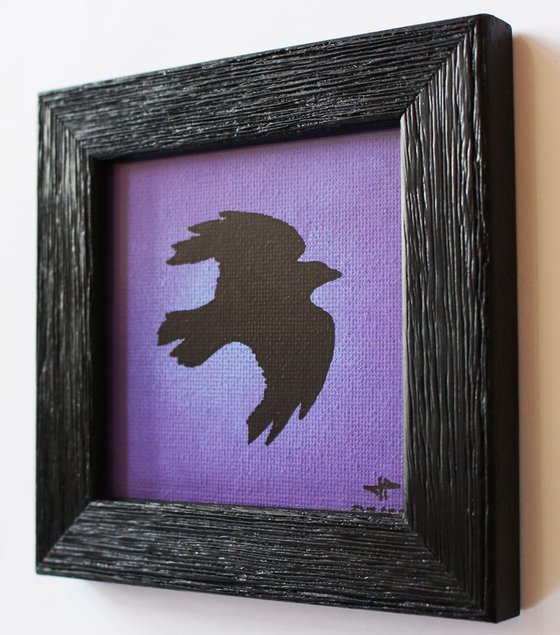Silhouette of raven