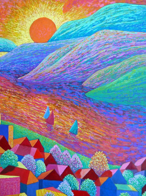 RETURNING HOME AT SUNSET