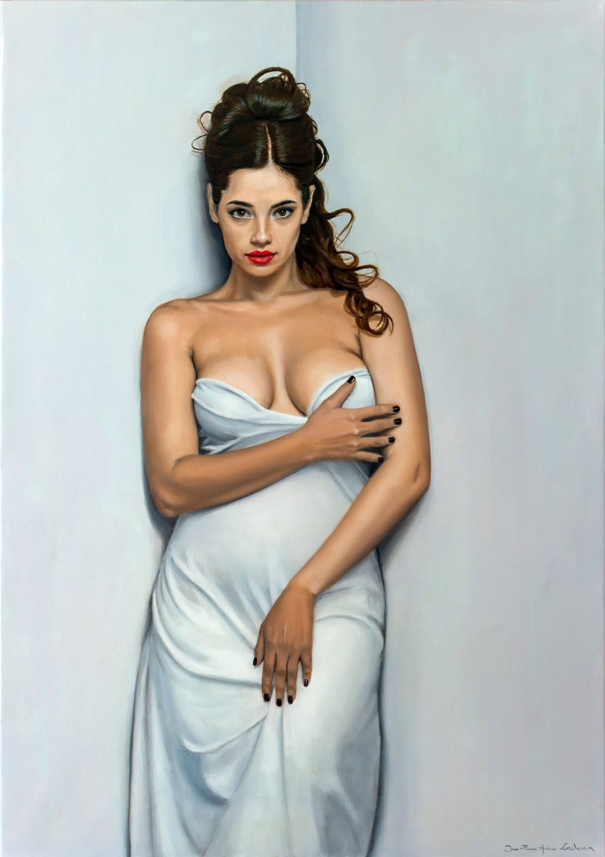Photorealistic Oil Painting , Sadalbari (Alina 03) By Jean-Pierre Andre Leclercq, 26 X 36, Artwork For Sale On Artfinder