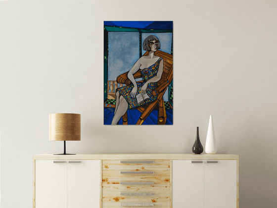 The woman in the balcony