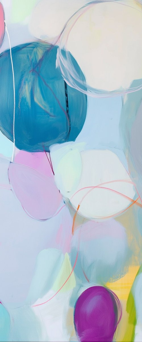 Soft Pastel Abstract by Sasha Robinson