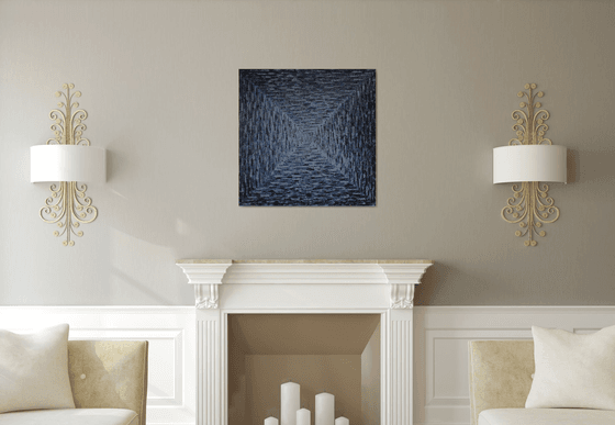 Large Square Blue-Grey Gradient